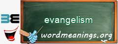 WordMeaning blackboard for evangelism